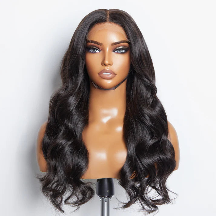 Amaury Hair & Skin Co. | Glueless Body Wave HD Lace Crown – Natural Black (1B)