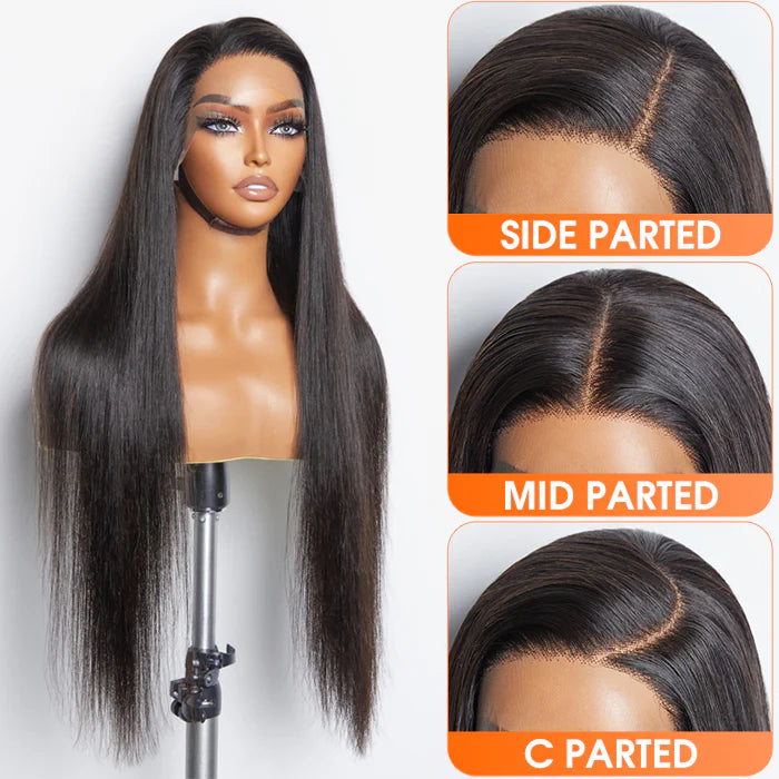 Amaury Hair & Skin Co. | Glueless Straight HD Lace Crown – Natural Black (1B)