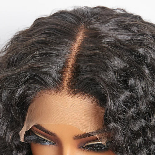 Amaury Hair & Skin Co. | Glueless Water Wave Bob HD Lace Crown – Natural Black (1B)